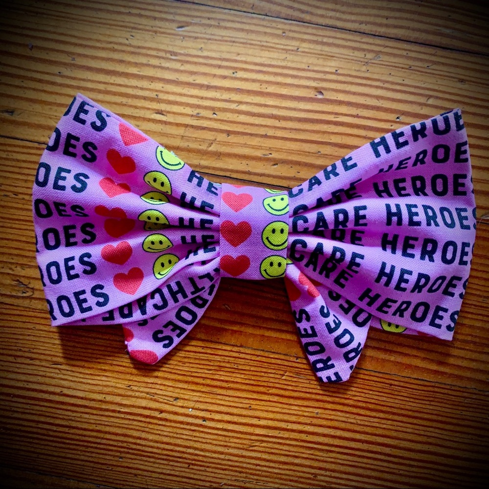 Healthcare Heroes girls pink hair bow
